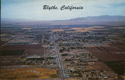 Aerial View of Blythe California Postcard Postcard Postcard