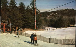 T-Bar at Belknap Mountain Ski Area Postcard