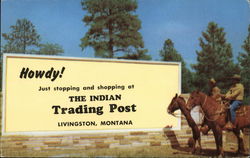 The Indian Trading Post Livingston, MT Postcard Postcard Postcard