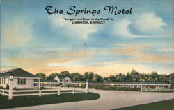 The Springs Motel, "Largest and Finest In The World" Postcard