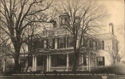 Headquarters of General Society of Mayflower Descendants Postcard