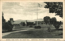 Russell Sage Chapel and Gould Hall, Northfield Seminary East Northfield, MA Postcard Postcard Postcard