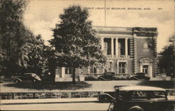 Public Library of Brookline, Brookline, Mass. Massachusetts Postcard Postcard Postcard