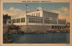 Water View of Adams House Postcard