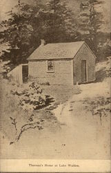 Thoreau's Home at Lake Walden Postcard