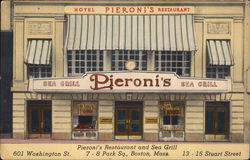 Pieroni's Restaurant and Sea Grill Boston, MA Postcard Postcard Postcard