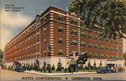 Hotel Continental Cambridge, MA Postcard Postcard Postcard