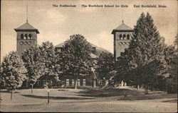 The Auditorium at The Northfield School for Girls East Northfield, MA Postcard Postcard Postcard