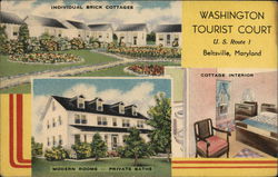 Washington Tourist Court, On Route 1 Beltsville, MD Postcard Postcard Postcard