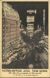 Hotel Astor, Times Square Postcard