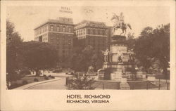 Hotel Richmond Virginia Postcard Postcard Postcard