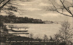 East Shore, Nolan's Point in Distance Lake Hopatcong, NJ Postcard Postcard Postcard