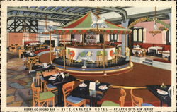 Ritz-Carlton Hotel - Merry-Go-Round Bar Postcard