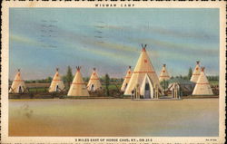 Wigwam Camp Postcard