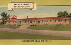 Recker Motel Postcard