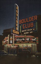 Boulder Club Las Vegas, NV Postcard Postcard Postcard