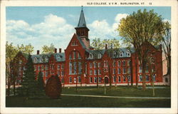 Old College, UVM Postcard