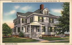 Home Of Calvin Coolidge Postcard