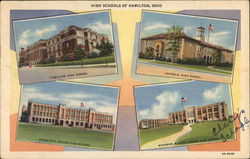 High Schools Hamilton, OH Postcard Postcard Postcard