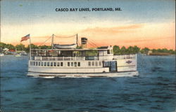 The Motor Vessel "Gurnet", Owned & Operated by Casco Bay Lines Ferries Postcard Postcard Postcard