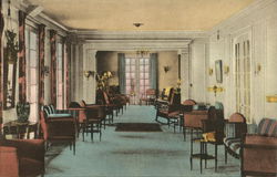 The Lounge of "The Belmont", Cape Cod West Harwich, MA Postcard Postcard Postcard