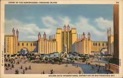 Court of the Hemispheres - Treasure Island Postcard