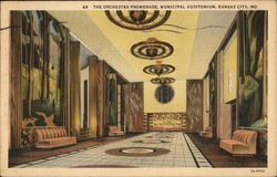 Orchestra Promenade, Municipal Auditorium Kansas City, MO Postcard Postcard Postcard