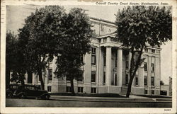 Street View of Carroll County Court House Postcard