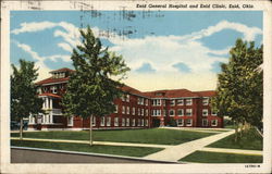 Enid General Hospital and Enid Clinic Oklahoma Postcard Postcard Postcard