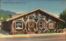 Unique Log House Postcard