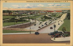 Intersection of Grand Central & Interborough Parkways, Long Island Jamaica, NY Postcard Postcard Postcard