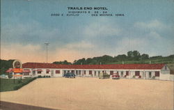 Trails End Motel Des Moines, IA Postcard Postcard Postcard