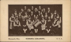 Norrøna Leikarring, Minneapolis, Minn. Postcard