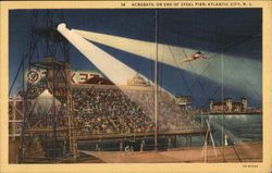 Acrobats, on End of Steel Pier Atlantic City, NJ Postcard Postcard Postcard