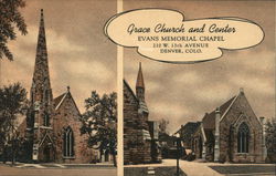 Historic Grace Church and Center, Evans Memorial Chapel Postcard