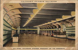 Coloramic Rainbow Ballroom Interiors Postcard Postcard Postcard