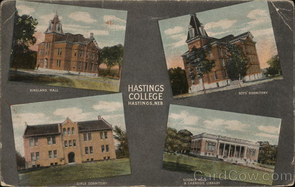 Hastings College Nebraska Postcard