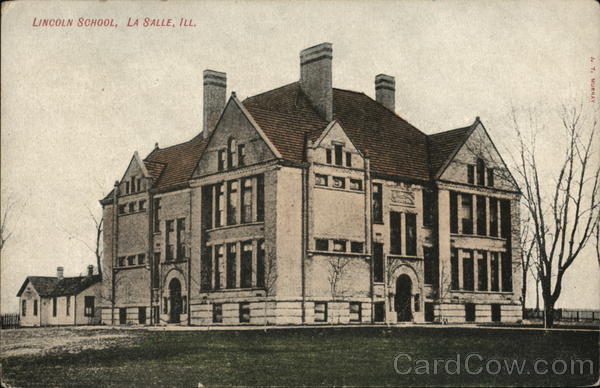 Lincoln School La Salle, Il Postcard