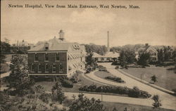 View From Main Entrance of Hospital Postcard