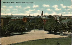 Worcester Insane Hospital Massachusetts Postcard Postcard Postcard