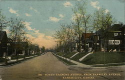 North Tremont Avenue, From Parallel Avenue Kansas City, KS Postcard Postcard Postcard