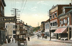 Main Street Looking West Postcard