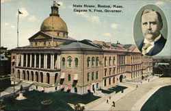 State House, Eugene N. Foss, Governor Postcard