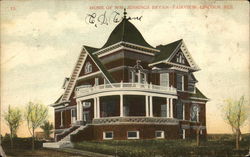 Home of Wm. Jennings Bryan, Fairview Postcard