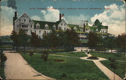 Hotel Pemberton, West Point, Showing Grounds Massachusetts Postcard Postcard Postcard