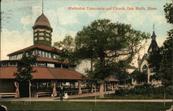 Methodist Tabernacle and Church Oak Bluffs, MA Postcard Postcard Postcard