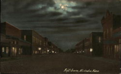 Night Scene Neodesha, KS Postcard Postcard Postcard