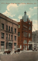 Eagles' Home and Bijou Theatre Postcard