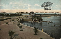 City Point and Poole Piano Co. - Poole Pianos Boston, MA Postcard Postcard Postcard