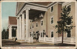 Lake Hotel in Yellowstone Park Postcard